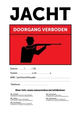 Wandelen tijdens het jachtseizoen